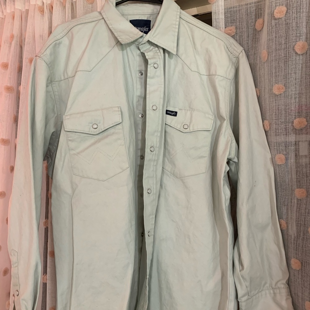 WRANGLER pearl snap long sleeve shirt